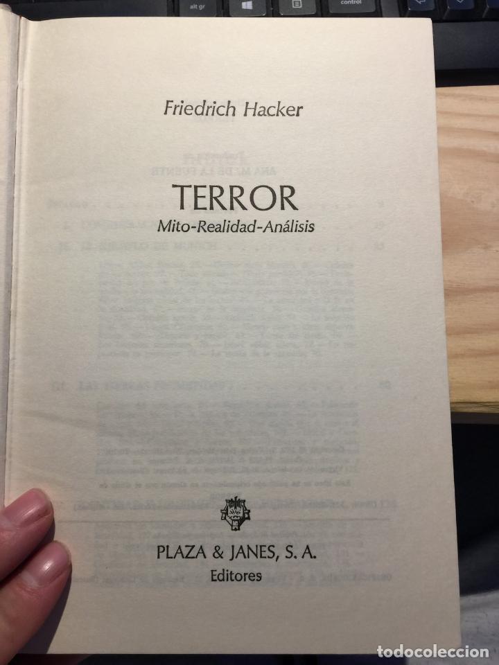 Libros: Terror - Friedrich Hacker - Foto 5