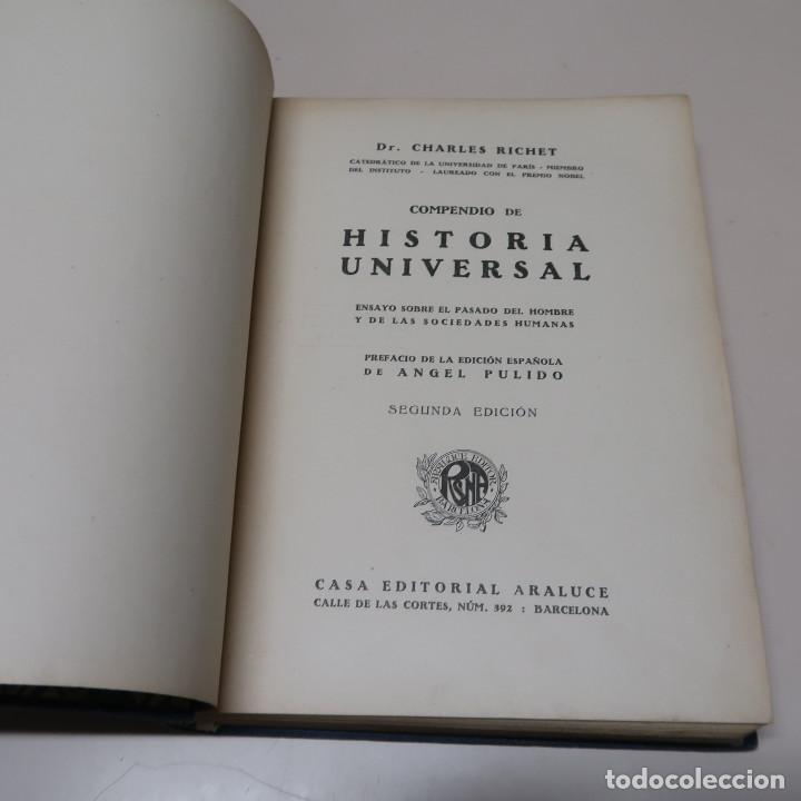 Libros: COMPENDIO DE HISTORIA UNIVERSAL: ENSAYO SOBRE EL PASADO DE - RICHET, CHARLES - Foto 3
