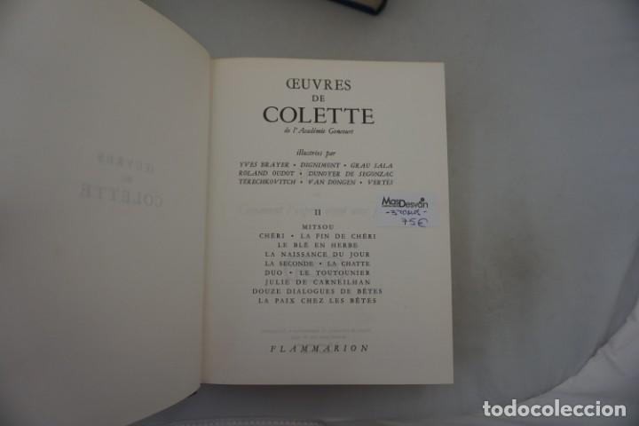 Libros: (14C) - 3 TOMOS - OEURES DE COLETTE / FLAMMARION 1960 - Foto 5