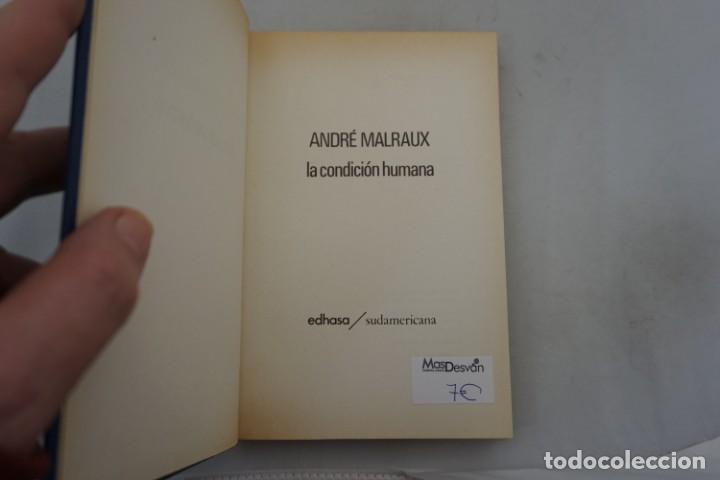 Libros: (14E) - LA CONDICION HUMANA - ANDRE MALRAUX / EDHASA - Foto 3