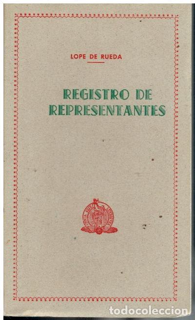 Libros: REGISTRO DE REPRESENTANTES. Pr&oacute;logo de P. S. - Foto 1