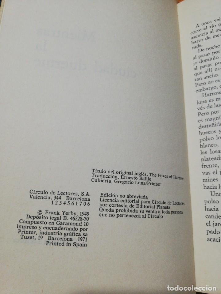 Libros: Libro mientras la ciudad duerme de frank yerby - Foto 3