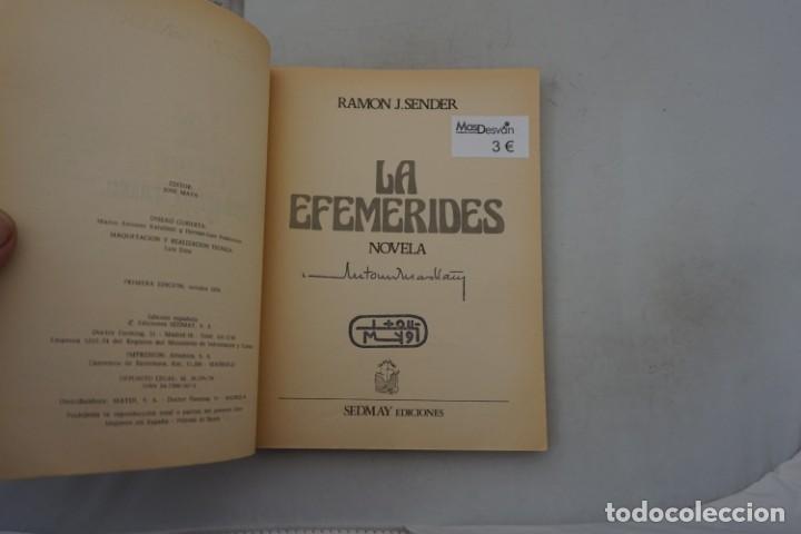 Libros: (14F) - LAS EFEMERIDES - RAMON J. SENDER / SEDMAY EDICIONES - Foto 2