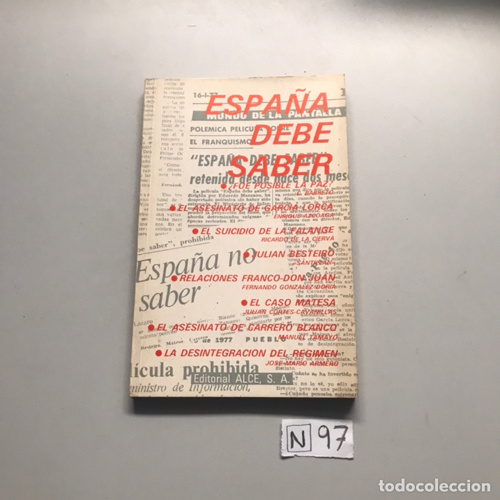 Libros: ESPA&Ntilde;A DEBE SABER - Foto 1