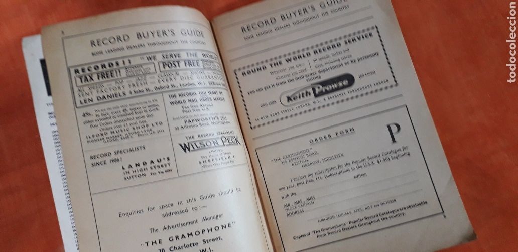 Libros: THE GRAMOPHONE, EDGAR JACKSON, POPULAR RECORD CATALOGUE, - Foto 3