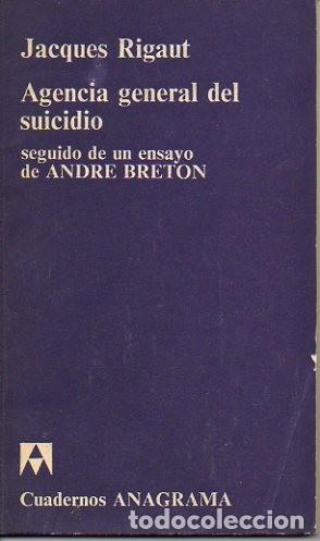 Libros: AGENCIA GENERAL DEL SUICIDIO. - RIGAUT, Jacques. - Foto 1