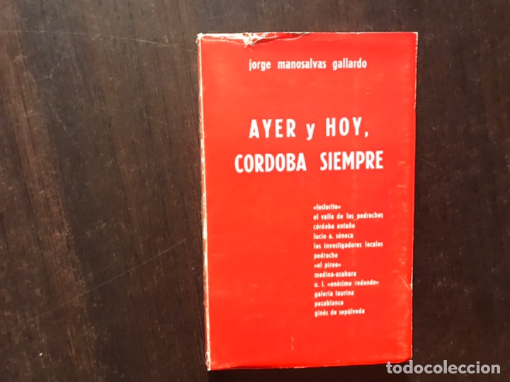 Libros: Ayer y hoy. C&oacute;rdoba siempre. Jorge Manosalvas - Foto 1