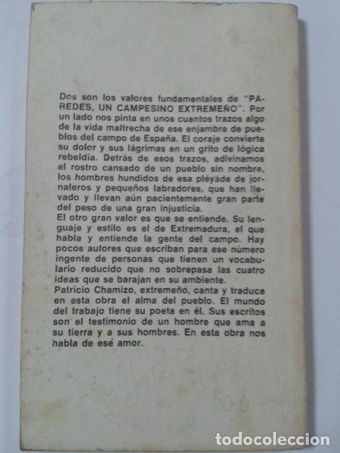 Libros: PAREDES UN CAMPESINO EXTREME&Ntilde;O. PATRICIO CHAMIZO - Foto 2