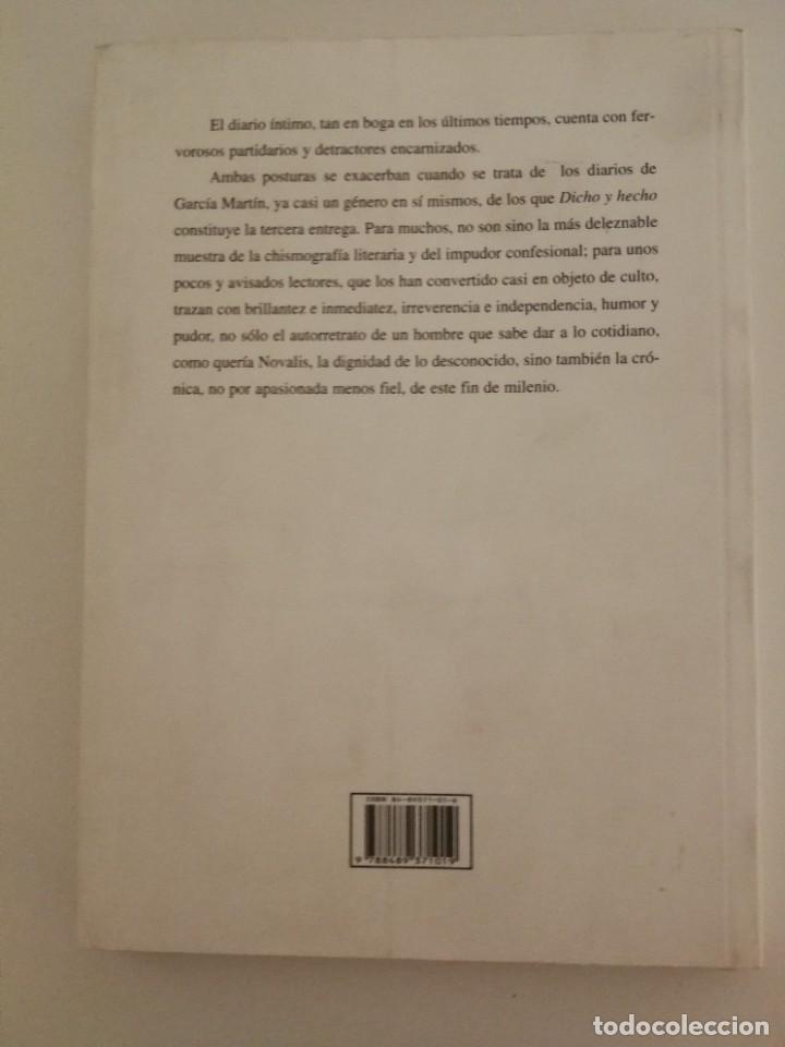Libros: Dicho y hecho. Garcia Martin, Jose Luis - Foto 2