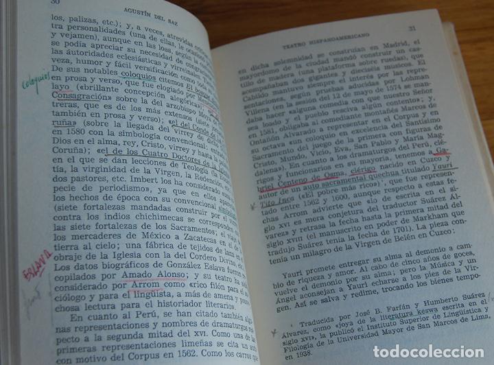 Libros: TEATRO HISPANOAMERICANO (2 Tomos) - AGUST&Iacute;N DEL SAZ - Foto 3
