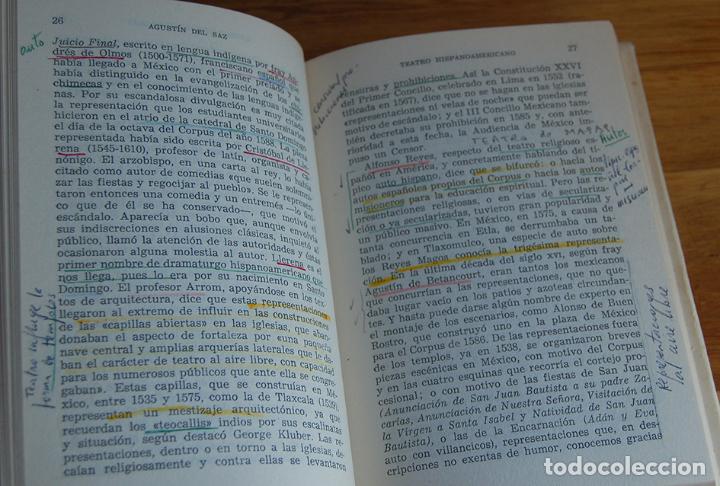 Libros: TEATRO HISPANOAMERICANO (2 Tomos) - AGUST&Iacute;N DEL SAZ - Foto 4