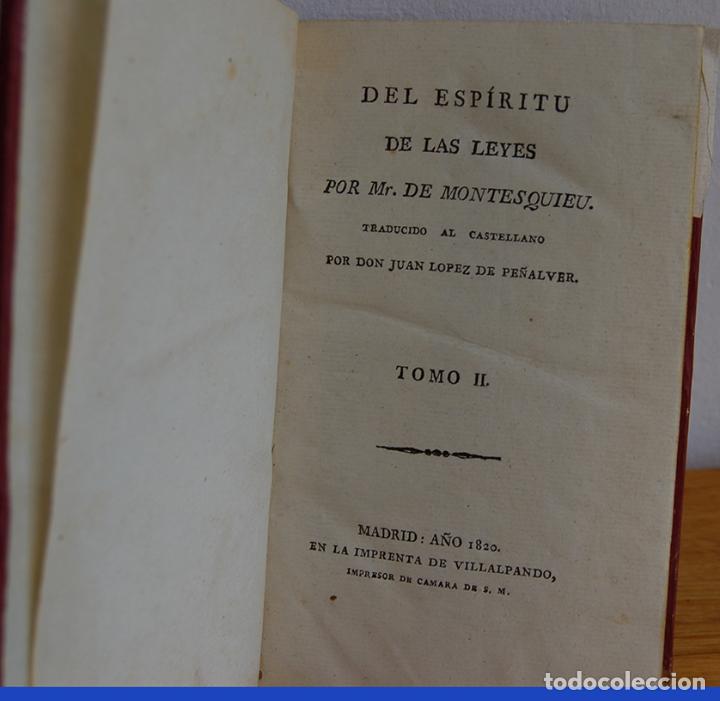 Libros: DEL ESP&Iacute;RITU DE LAS LEYES. (Tomo II) - MONTESQUIEU - Foto 2