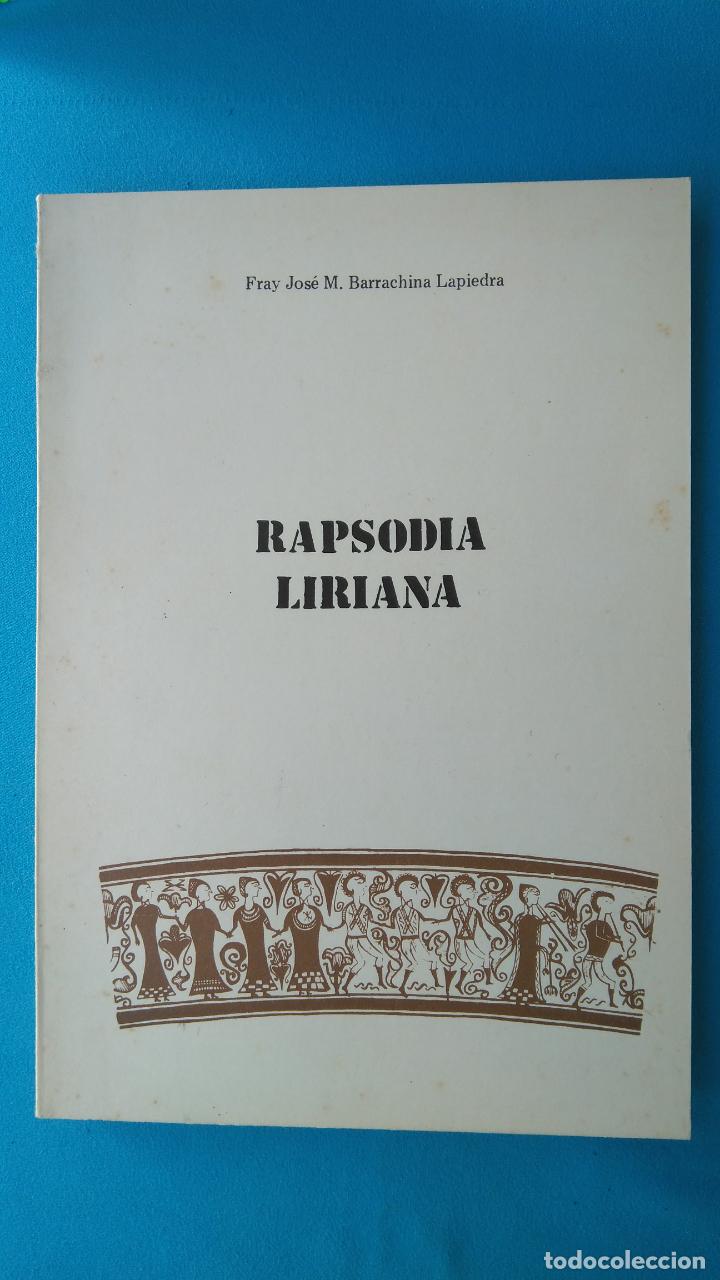 Libros: Rapsodia liriana - Fray Jos&eacute; M. Barrachina