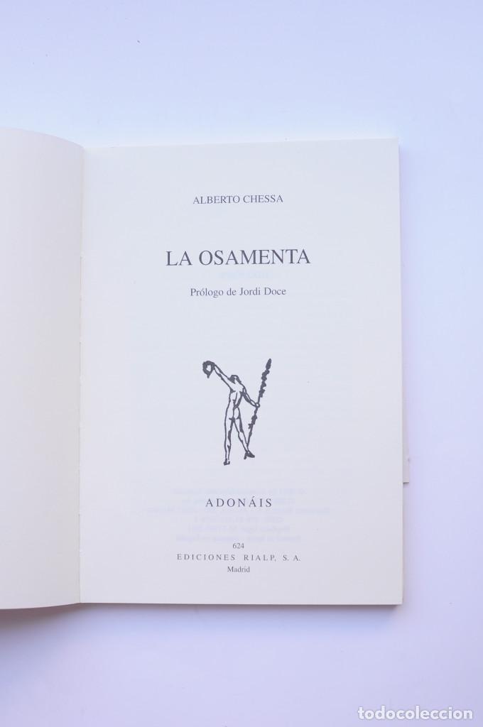 Libros: La osamenta - CHESSA, Alberto - Foto 3