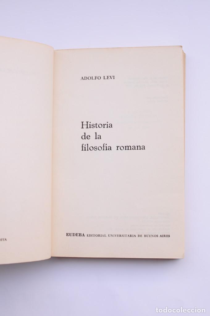 Libros: Historia de la filosof&iacute;a romana - LEVI, Adolfo - Foto 2