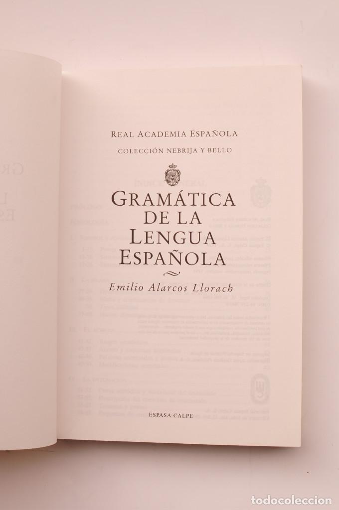 Libros: Gram&aacute;tica de la Lengua Espa&ntilde;ola - ALARCOS LLORACH, Emilio - Foto 2