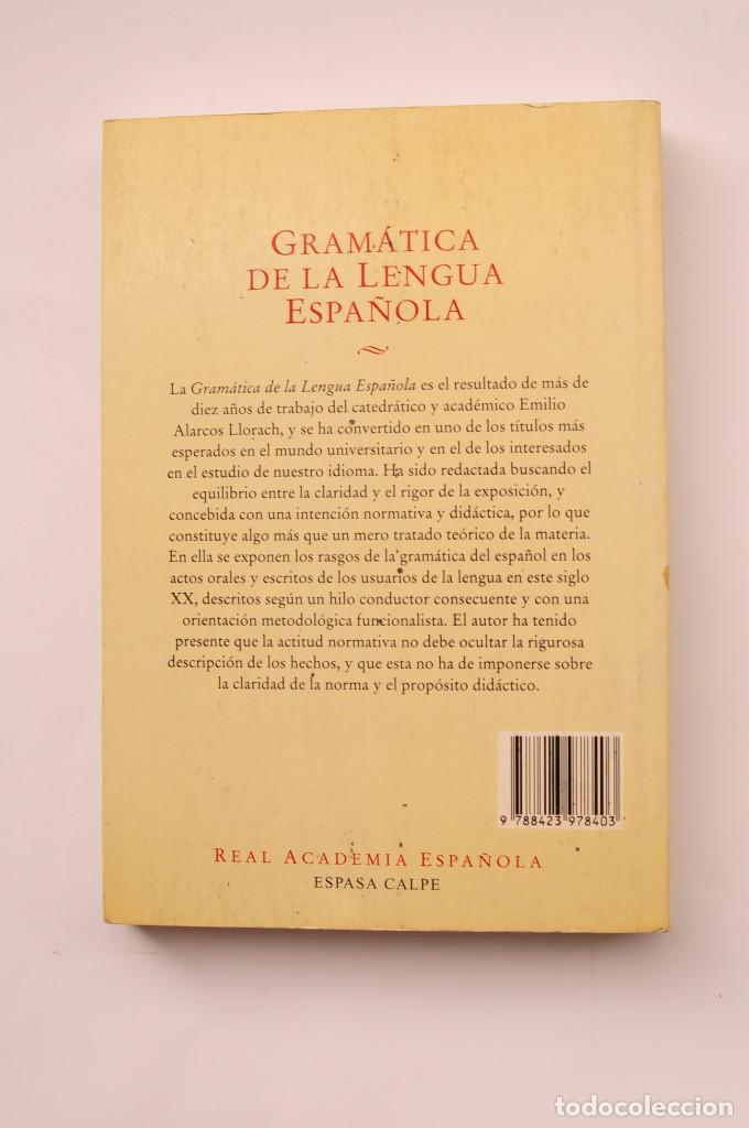 Libros: Gram&aacute;tica de la Lengua Espa&ntilde;ola - ALARCOS LLORACH, Emilio - Foto 4