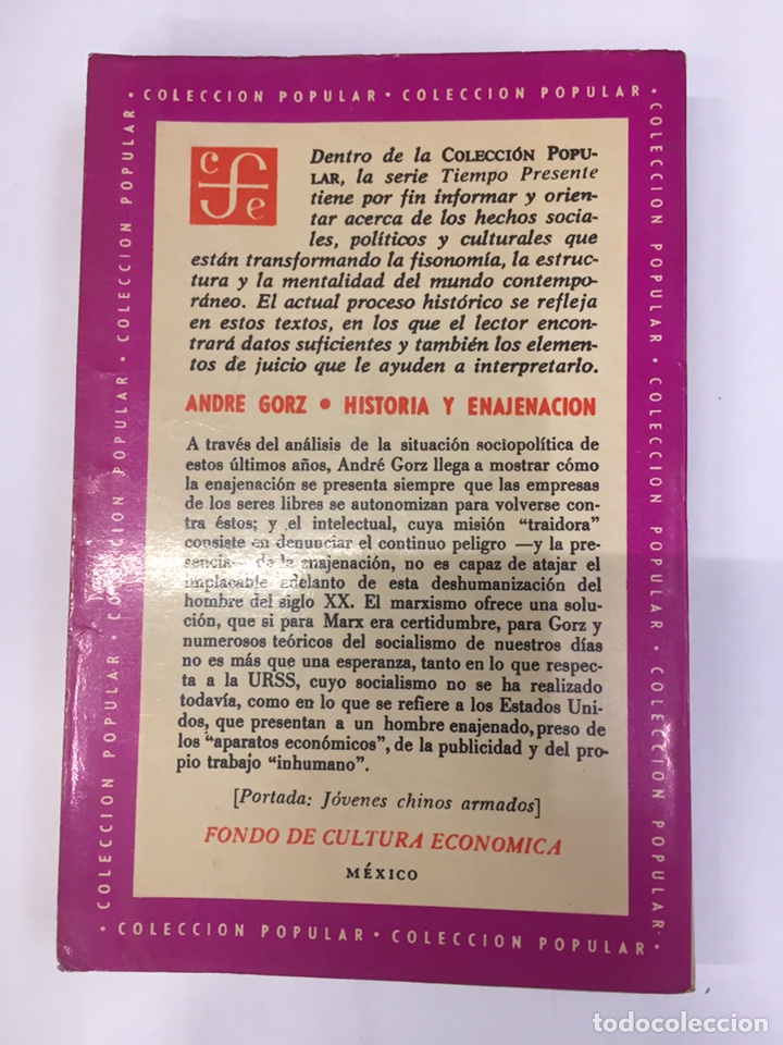 Libros: HISTORIA Y ENAJENACI&Oacute;N. - GORZ, Andr&eacute;. - Foto 2