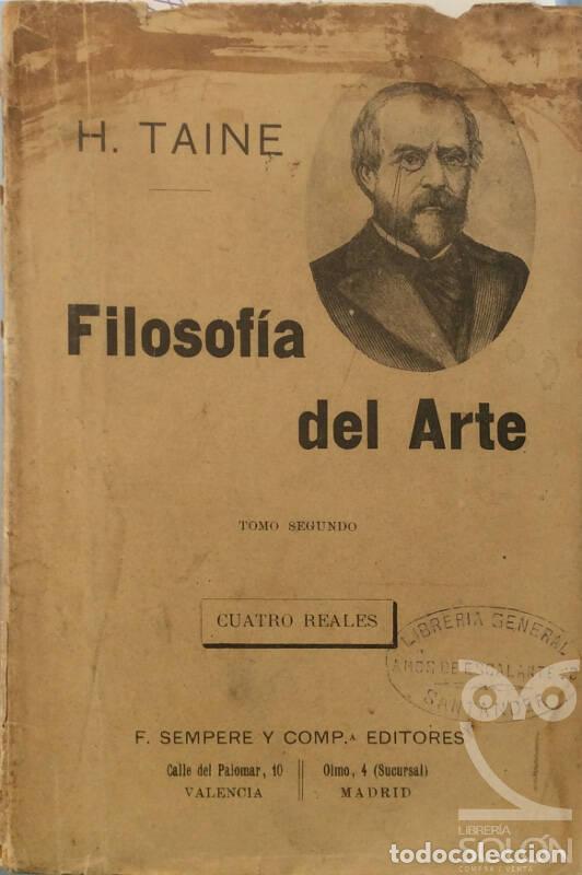 Libros: Filosof&iacute;a del arte - H. Taine - Foto 1