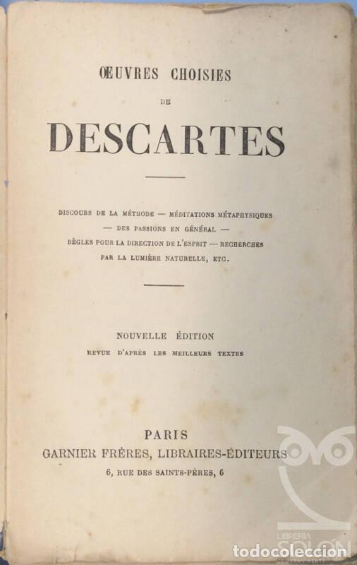 Libros: Oeuvres Choisies - Ren&eacute; Descartes - Foto 1