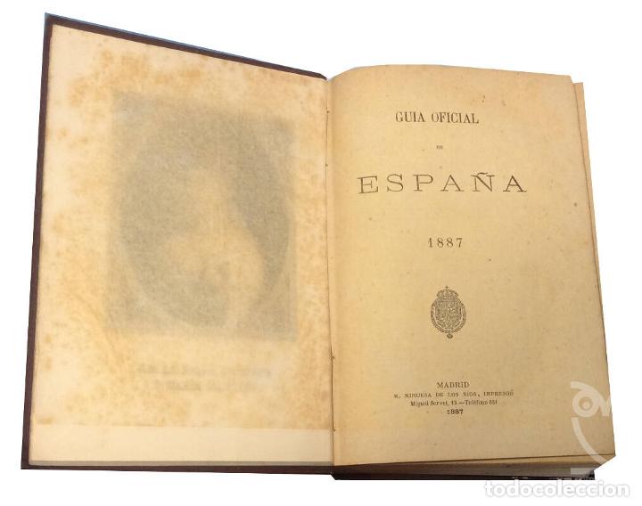 Libros: Gu&iacute;a Oficial de Espa&ntilde;a. A&ntilde;o 1887 - AA. Vv. - Foto 149