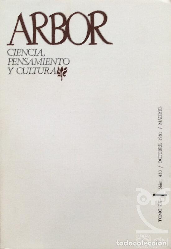 Libros: Arbor n&ordm; 430 - Octubre 1981 - Aa. Vv. - Foto 1