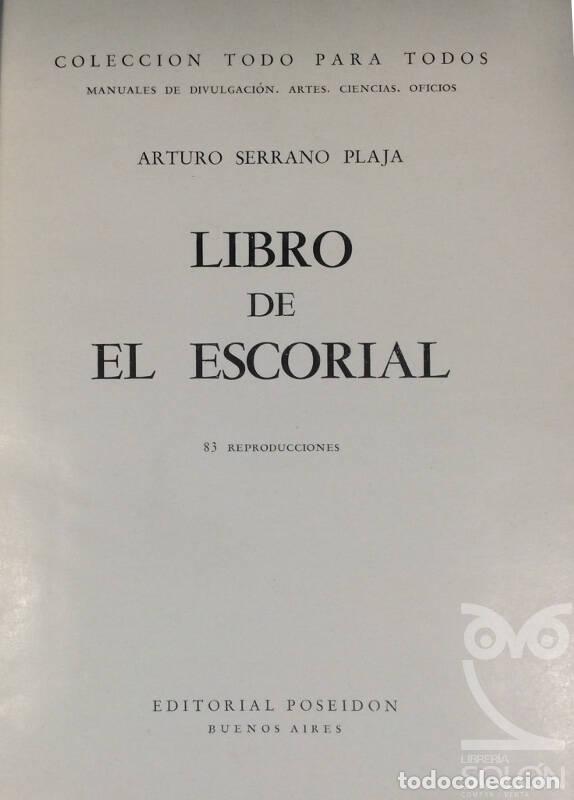 Libros: Libro de El Escorial - Arturo Serrano Plaja - Foto 66