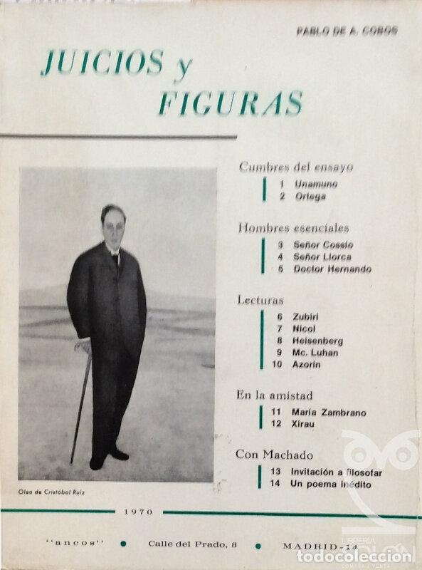 Libros: Juicios y Figuras - Pablo de A. Cobos - Foto 1
