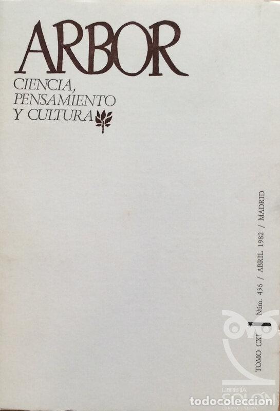 Libros: Arbor n&ordm; 436 - Abril 1982 - Aa. Vv. - Foto 1