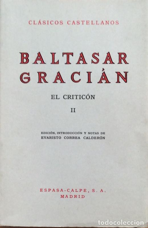 Libros: El Critic&oacute;n II - Baltasar Graci&aacute;n - Foto 1
