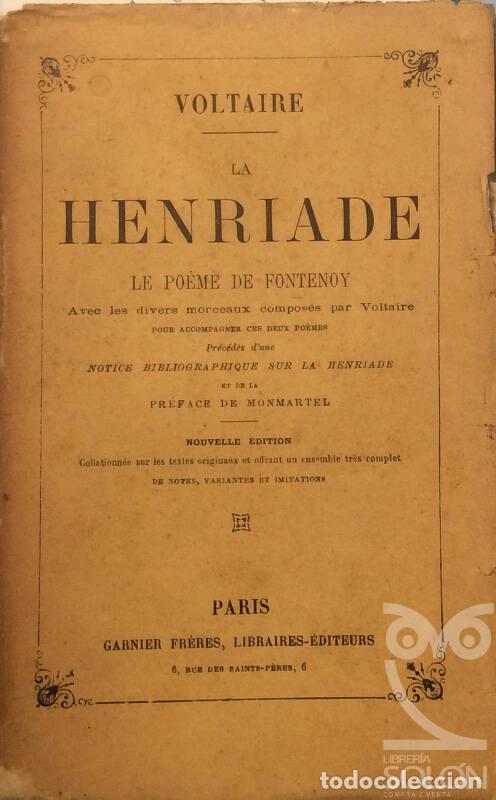 Libros: La Henriada - Voltaire - Foto 1