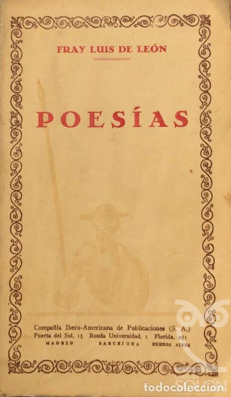 Libros: Poes&iacute;as - Fray Luis de Le&oacute;n - Foto 1