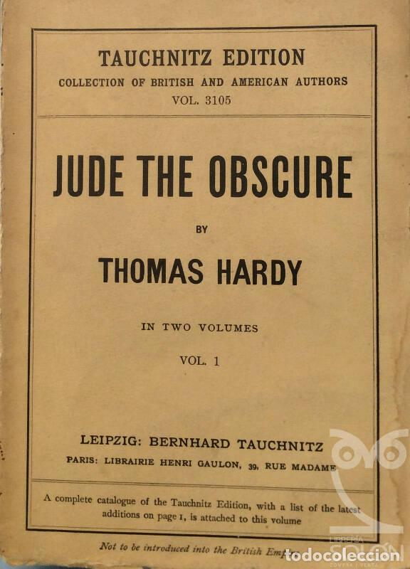 Libros: Jude the obscure - Tomo I - Thomas Hardy - Foto 1