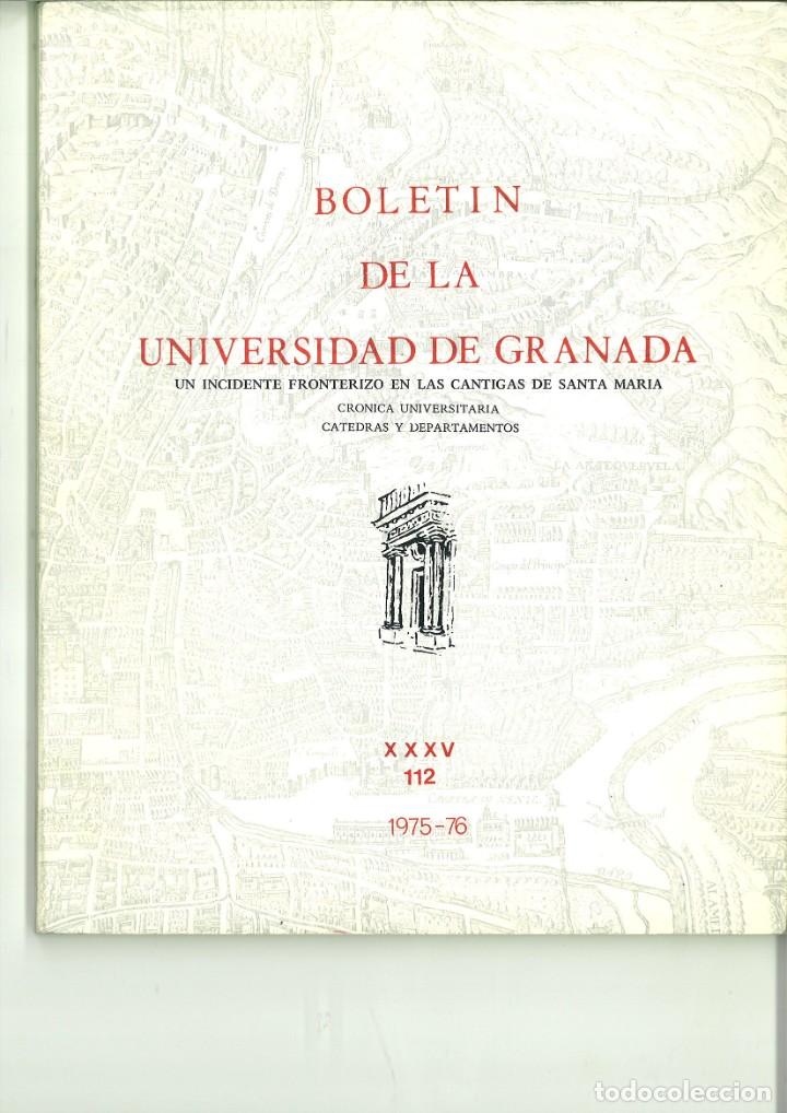 B&uuml;cher: BOLET&Iacute;N DE LA UNIVERSIDAD DE GRANADA XXXV-112. 1975-76