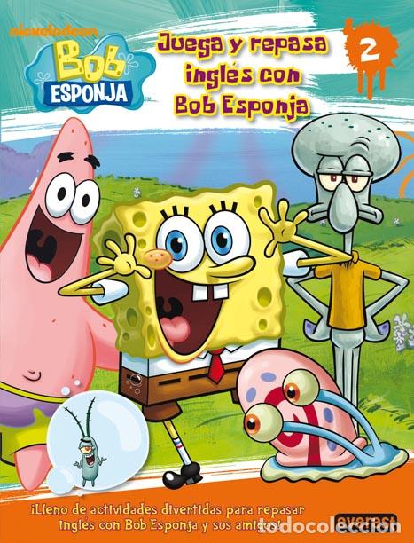 Libros: Juega y repasa ingl&eacute;s con Bob Esponja. Nivel 2 - Nickelodeon - Foto 1