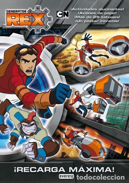 Libros: Generator Rex. Recarga m&aacute;xima. Libro de actividades con tatuajes y p&oacute;ster - Cartoon Network - Foto 1
