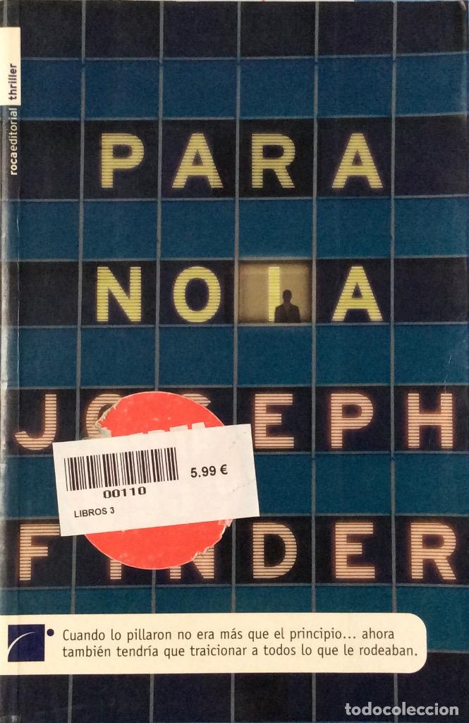 Libros: Paranoia - Joseph Finder - Foto 1