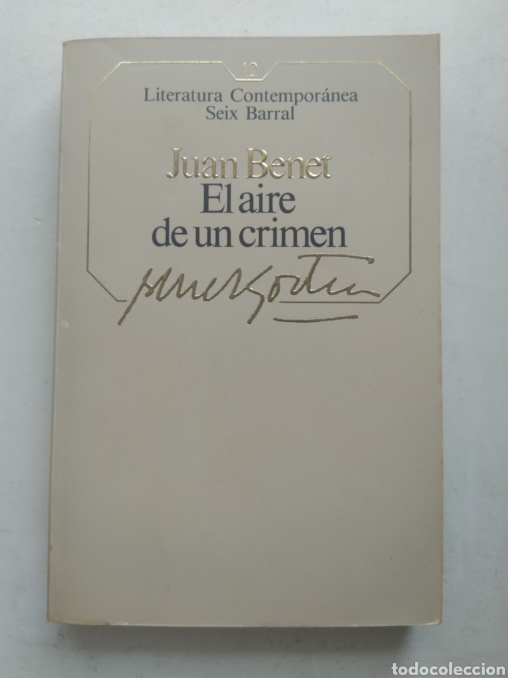 Libros: EL AIRE DE UN CRIMEN/JUAN BENET - Foto 1