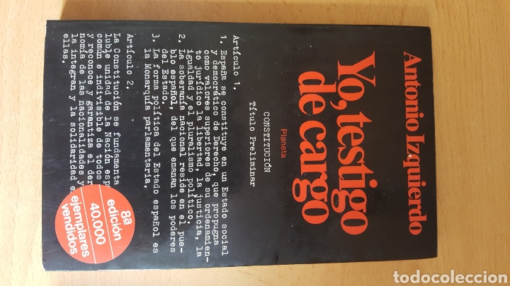 Libros: LIBRO YO TESTIGO DE CARGO. - Foto 1