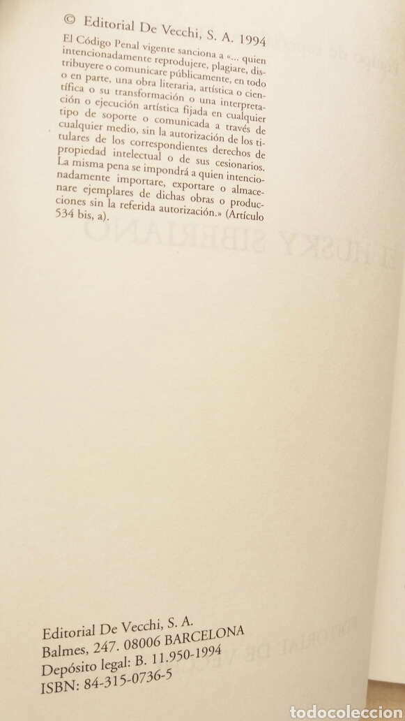 Libros: El Husky Siberiano. Domefauna. Editorial de Vecchi, 1994. - Foto 5