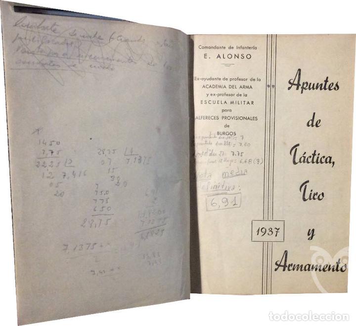 Libros: Apuntes de T&aacute;ctica, Tiro y Armamento - E. Alonso - Foto 3