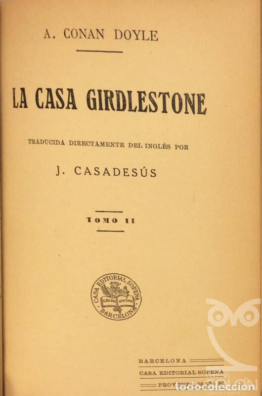 Libros: La casa Girdlestone - Arthur Conan Doyle - Foto 5