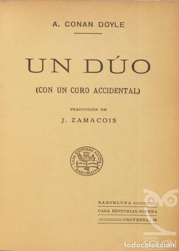 Libros: Un duo / La viuda seria - Arthur Conan Doyle - Foto 2