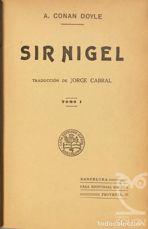 Libros: Sir Nigel - Arthur Conan Doyle - Foto 2