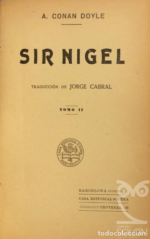 Libros: Sir Nigel - Arthur Conan Doyle - Foto 6