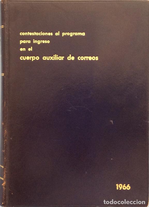 B&uuml;cher: Contestaciones al programa para ingreso en el cuerpo auxiliar de Correos - Caja Postal de Ahorros
