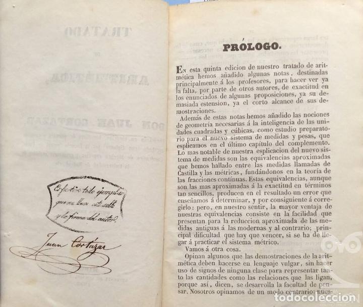 Libros: Tratado de Aritm&eacute;tica - Juan Cort&aacute;zar - Foto 3