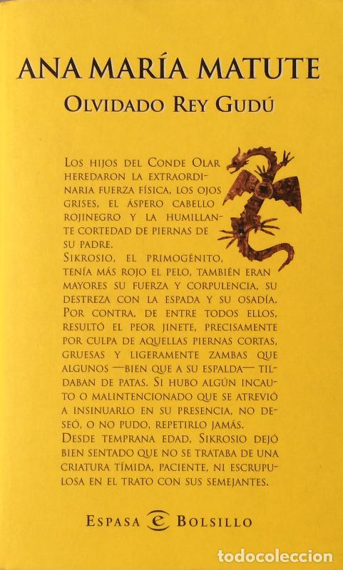 Libros: Olvidado Rey Gud&uacute; - Ana Mar&iacute;a Matute - Foto 1