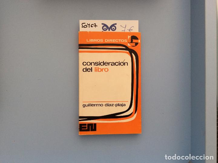 Libros: Consideraci&oacute;n del Libro - Guillermo D&iacute;az-Plaja - Foto 1