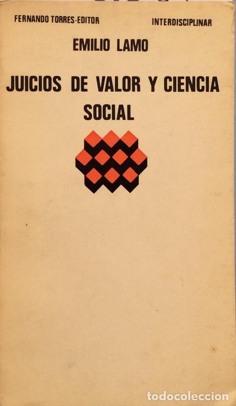Libros: Juicios de valor y ciencia social - Emilio Lamo - Foto 1